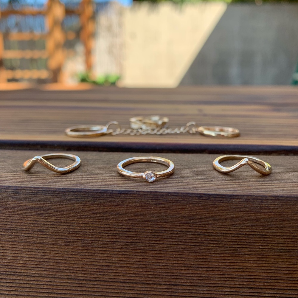 ♡ Lulu Midi Rings Set ♡ - Picture 4 of 8